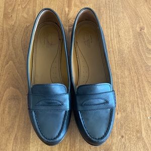 Sebago dark silver loafers